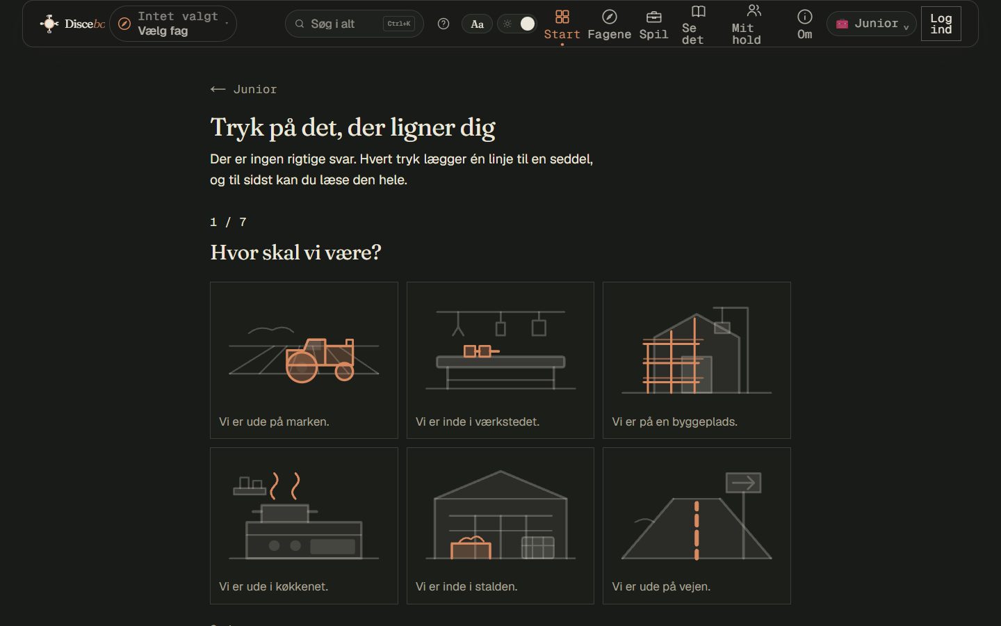 Sporet — «Hvor skal vi være?»