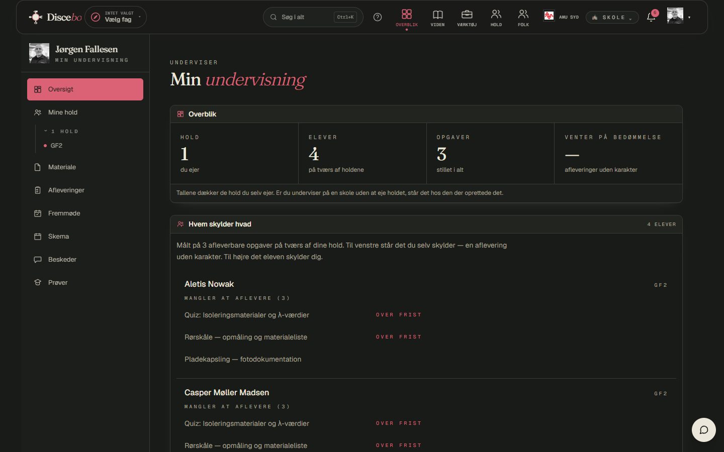 Min undervisning — elev for elev